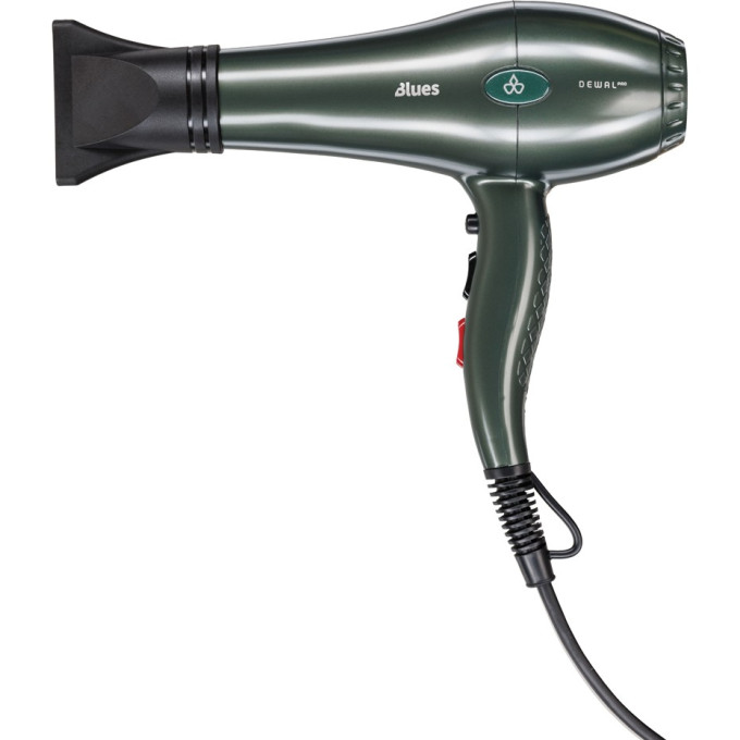 Фен DEWAL PRO BLUES, изумрудный, 2600Вт, ионизация, провод 3м 03-8088 Emerald